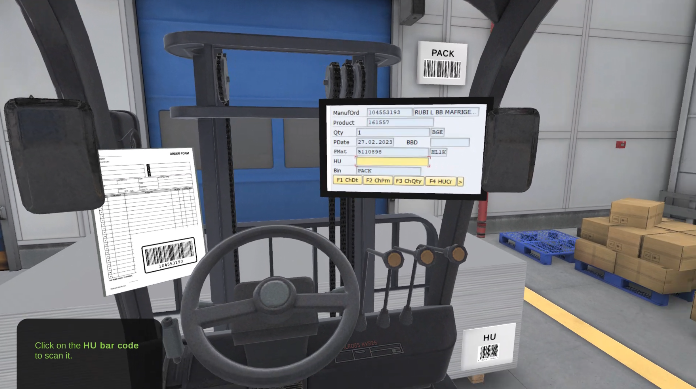 Virtual Reality training module